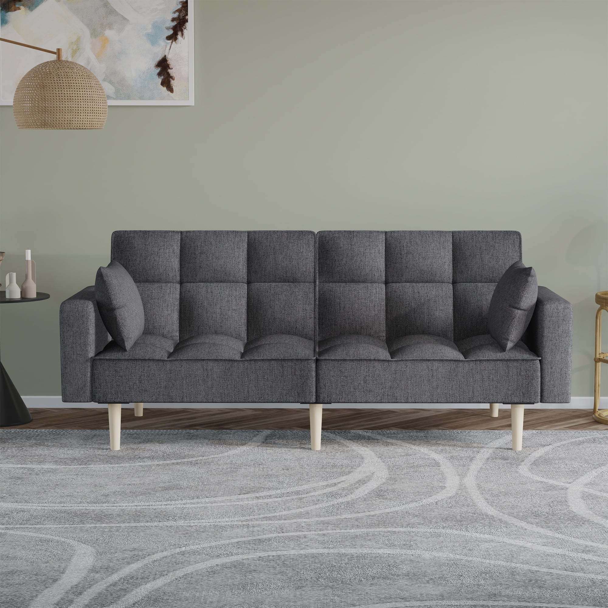 WhizMax Functional Futon Couch - 78" W Sofa Bed with Heavy Duty