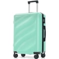 thumbnail image 4 of 3-Piece Lightweight ABS Suitcase Set with Spinner Wheels & TSA Lock, Carry-On and Checked Luggage (20"/24"/28") – Green, 4 of 16