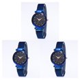 thumbnail image 4 of Reloj Tholdsy Star Sky para mujer correa de malla cuarzo analógico oro rosa, 4 of 6