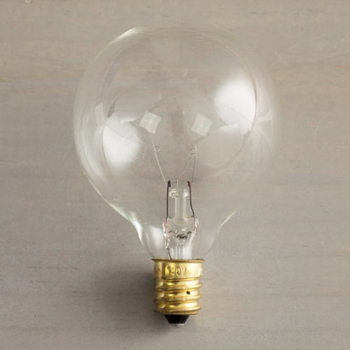 2 Pcs Replacement Bulbs Replacement Globe Light Bulb G50 7w 130v E12 Base Clear Walmart Com Walmart Com
