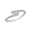 Size 7, variant on 925 Sterling Silver 14K Rhodium Plated Light Weight Italian Design Wedding Band Rings for Women With Two Sparkling Cubic Zirconia CZ Heart Finger Rings for Her (Size - 5)