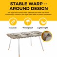 thumbnail image 4 of Western Stars Farmhouse Table Cloths for 8 Foot Rectangle Tables, Vintage Wheat Rings Wooden Stripes Patio Waterproof Elastic Fitted Tablecloths, Washable Rectangular Table Cover for Camping, 4 of 8