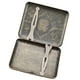 thumbnail image 2 of Caja De Caja De Bronce, Caja De Caja De Metal De Bronce Retro Soporte De Bolsillo De Doble Cara Para 20 Cigarrillos # 4 ANGGREK Otros, 2 of 8