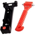 thumbnail image 2 of Zone Tech 2-Pack Car Emergency Life Hammer - Dual Steel Hammer Heads that Easily Smash Car Windows Razor-Sharp Seat Belt Cutter Slices Through Seat Belts Quickly & Safely, 2 of 10