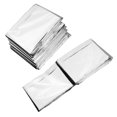 thumbnail image 3 of EeaseCA 5pcs Blankets Emergency Sunscreen Blankets Warming Reflective Blanket for Outdoor (Silver, 210x160cm), 3 of 7