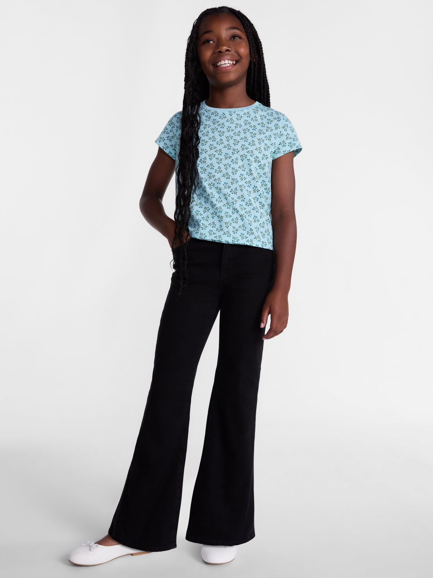 Wonder Nation Girls Bootcut Jeans, Sizes 5-18