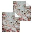 thumbnail image 2 of BZSMCE Towel Cotton Face Towel Soft Hand Towels Fashion White Swans Pattern, 2 of 9
