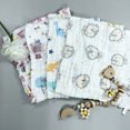 thumbnail image 1 of 6-8 Pack Muslin Burp Cloths Baby Burp Clothes - Random Combination 100% Cotton Burp Rags for Boy Girls Baby Bibs 6 Layers 10''x10'' Hand Washcloths Extra Soft and Absorbent Christmas Gift, 1 of 6