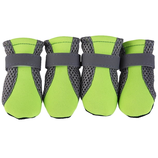 Zapatos para perros Pet Paw Protector Botines Zapatillas antideslizantes para cachorros (Verde M)