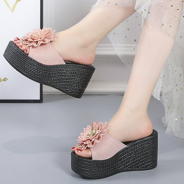 Abcnature Women Sandals Sandals Women Casual Peep Toe High Chunky