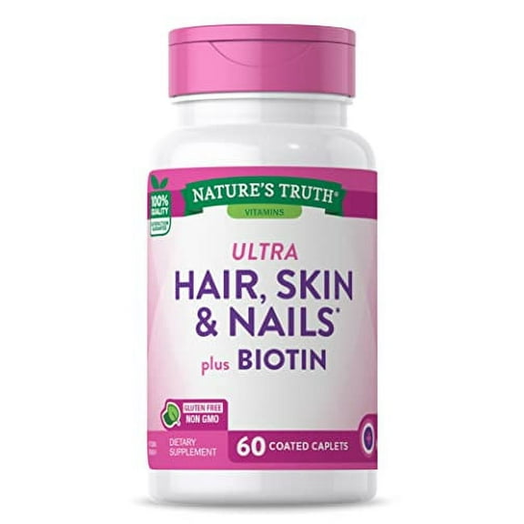 Nature's Truth Hair, Skin, Nails Supplement, 60 Count, 2 Pack