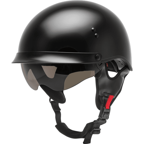 HH-65 HALF HELMET FULL DRESSED BLACK LG