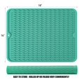 thumbnail image 2 of Alfombrilla de silicona para secar platos MODENGKONGJIAN, resistente al calor, verde, 2 of 6