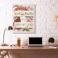 thumbnail image 3 of Believe In Yourself Pink Gold Rose Word Design Super Oversized Stretched Canvas Wall Art by Daphne Polselli, 3 of 6