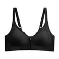 thumbnail image 3 of Women's Seamless Front Zipper Large Stretch Fixed Cup Lift Plus Size Bra Without Underwire Sports Bra with Support Women's Sports Bras Women Sports Bra High Support Large Bras for Women Support Sports, 3 of 5