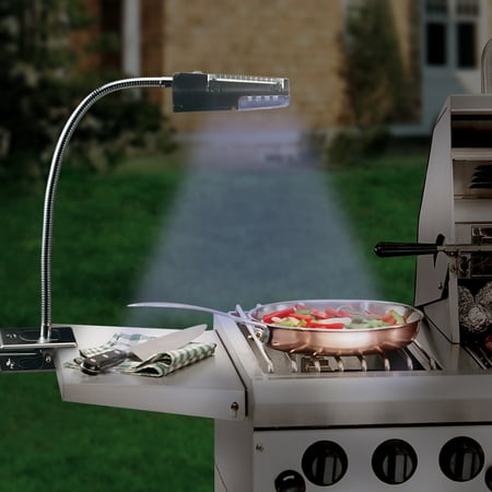 Flexible Solar Powered Stainless Steel Grill Light Com Departments