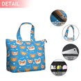 thumbnail image 2 of Cartoon Corgi Travel Tote Bags for Women Carry On,Large Weekender Bags for Women Travel,Multi Functional Duffle Bag for Work,Shopping,Sports, 2 of 5