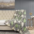 thumbnail image 3 of Home Soft Things Flannel Velvet Throw - Risa - Turtle Dove - 60" x 70", 3 of 7