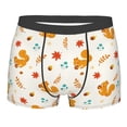 thumbnail image 5 of Uemuo Squirrel Maple Leaves And Nuts Pattern Men's Boxer Briefs,Trunk Anti-Chafing,Comfortable, Durable, and Stylish Underwear-Small, 5 of 9