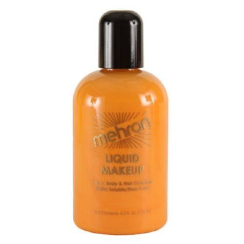 Mehron Makeup Liquid Face and Body Paint (4.5 oz) (Orange)