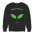 thumbnail image 5 of Alien Eyes Sweatshirt Funny Space UFO Hunter Believe Flying Saucer Universe July 2 World UFO Day Stay Weird Crewneck, 5 of 7