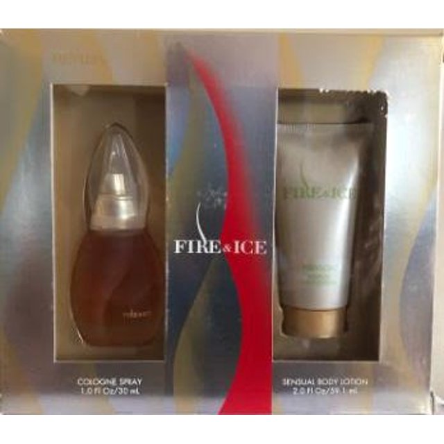 Revlon Fire & Ice Set, Cologne Spray & Sensual Body Lotion VINTAGE