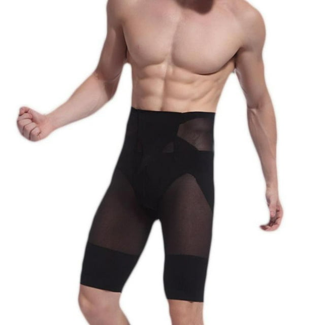 Pantalones cortos ajustados con forma de piernas y caderas de cintura alta para hombre, pantalones ajustados para abdomen sidaley FS11390-05