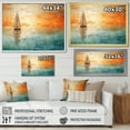 thumbnail image 4 of Designart "Boat modern Coastline II" Boat Floater Framed Wall Decor, 4 of 7