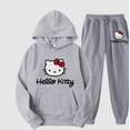 thumbnail image 2 of Sudadera con capucha informal unisex con estampado de dibujos animados de Hello Kitty, pantalones informales, oferta transfronteriza de AliExpress, 2 of 5