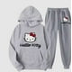 thumbnail image 2 of Cross-border AliExpress Hot Selling Hello Kitty Cartoon Print Unisex Casual Hooded Sweatshirt Casual Trousers suit, 2 of 5
