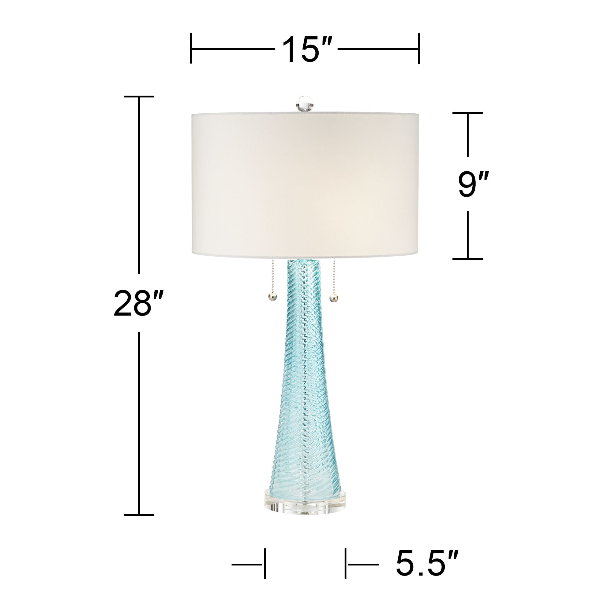 Possini Euro Design Modern Table Lamps 28.5