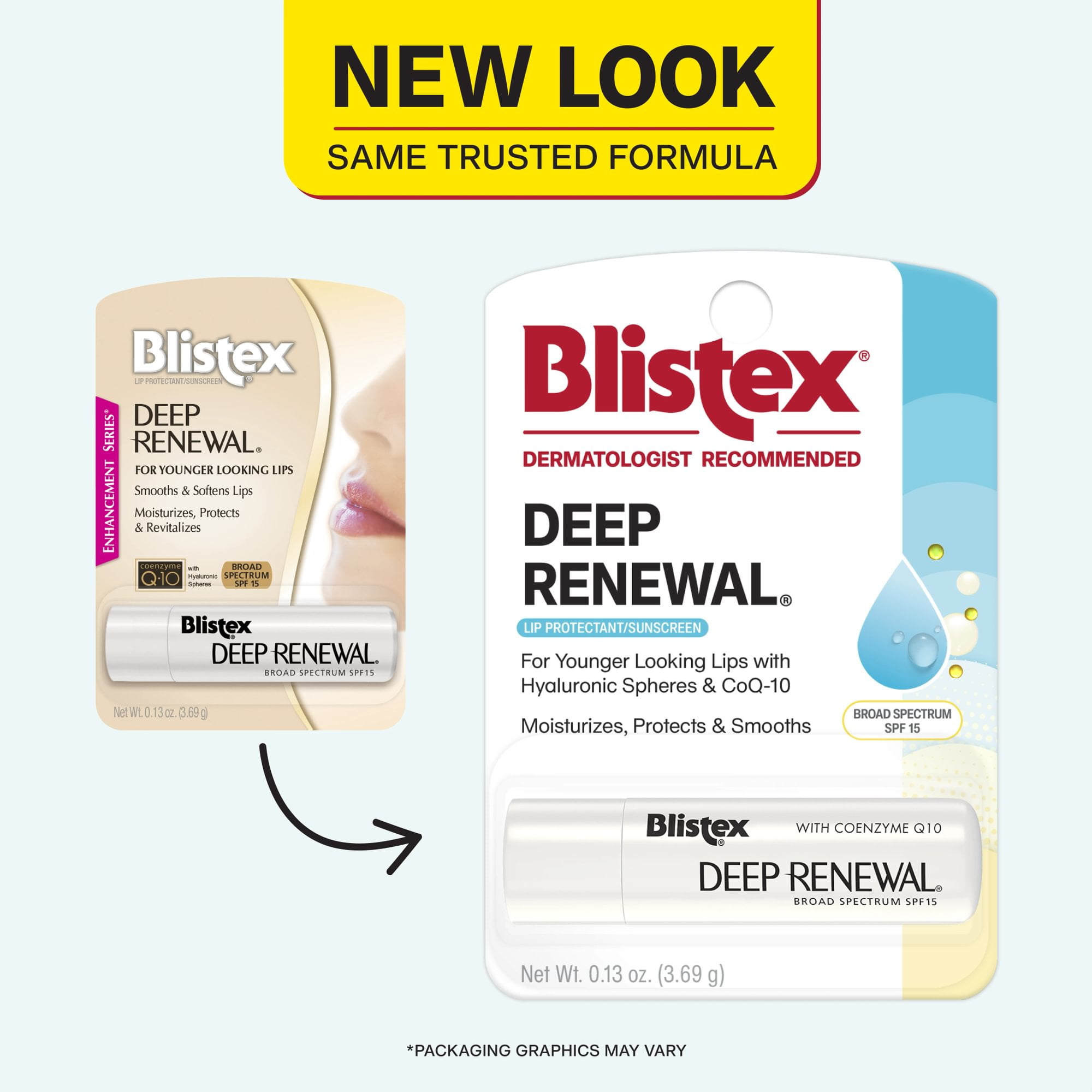(2 pack) Blistex Deep Renewal Ani-Aging and Moisturizing Lip Balm with SPF 15