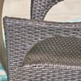 thumbnail image 6 of GDF Studio Kaysn Outdoor Acacia Wood and Wicker 5 Piece Dining Set, Gray, 6 of 13