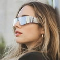 thumbnail image 3 of Cyber Futuristic Wrap Around Sunglasses for Men and Women with UV400 Protections, 3 of 7