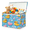 Color 4, variant on Jiaoprinted Halloween Owls Bats Large Toys Storage Box with Lid and Divider, Cute Owls Foldable Toys Storage Organizer, Stackable Home Organization, 85L