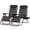 black, variant on Nazhura Adjustable Zero Gravity Chair with Pillow and Cup Holder - Set of 2 Khaki