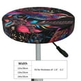 thumbnail image 4 of Round Bar Stool Seat Covers, Artistic Colorful Bird Elastic Round Chair Cover Stool Seat Slipcover Bar Stool Cushions Round Pad for 12-14 inch, 4 of 7