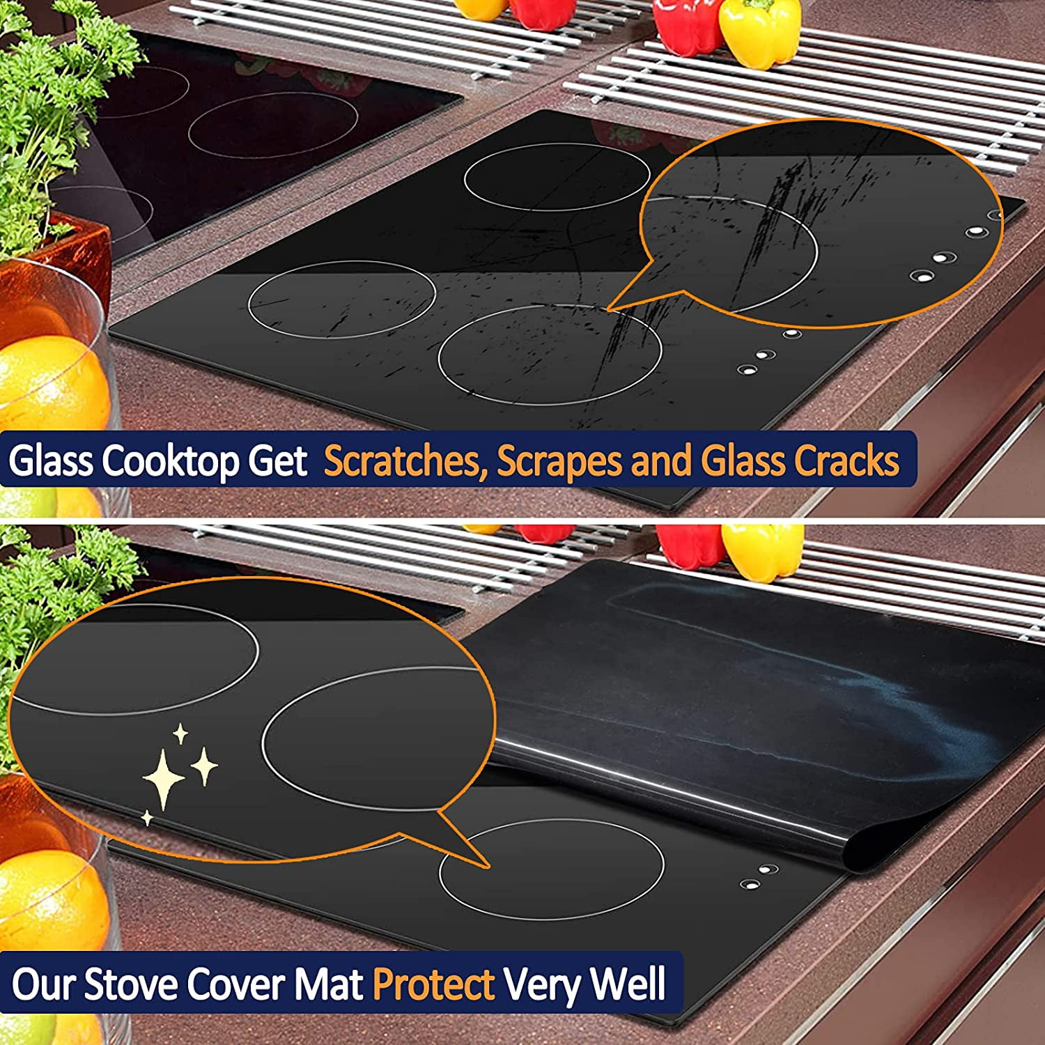 glass top electric stove cover