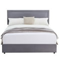 thumbnail image 4 of Taomika, Platform Bed Frame with 7 Storage Drawers, Adjustable Upholstered Headboard， Qull Size Bed-Drak Grey, 4 of 6