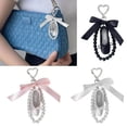 thumbnail image 4 of Delicate Phone Strap Beaded Keychain With Ballet Ribbon Charm For Keys Bags And Personal Styling, 4 of 14