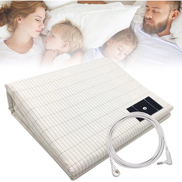 Almohadilla de cama para todos los tamaños de colchón | Cubrecama de sábana a cuadros suaves - Transpirable que absorbe la humedad | Material no tóxico respetuoso con la piel | Antiestático | Funda