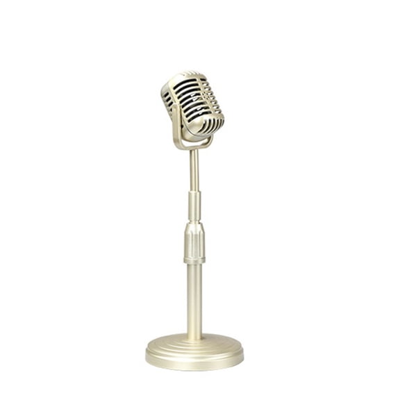 Faux Microphone Props Decorative False Mic Model Nostalgic Photo Decoration