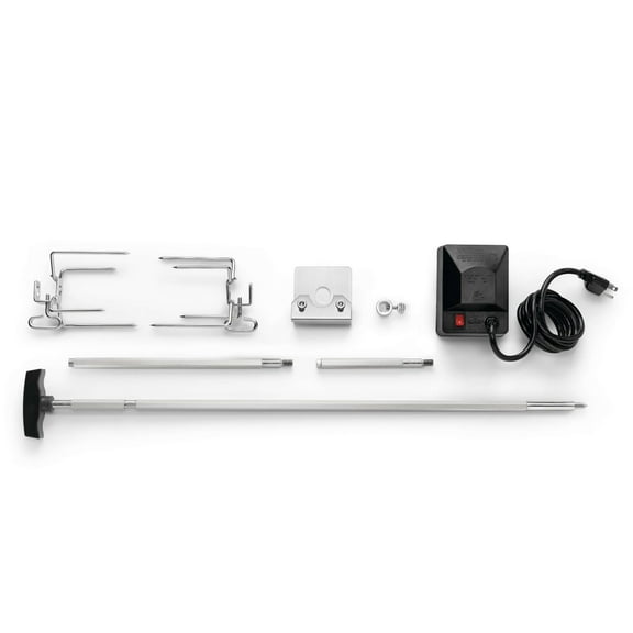 Napoleon Rotisserie Kit Rogue Style - Heavy Duty Motor, Stainless Steel Spit, 2 Forks, 5 Piece