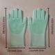 thumbnail image 4 of 1pair Kitchen Silicone Dishwashing Gloves, Housework Cleaning Waterproof Insulation Magic Gloves, Dishwashing Brush, 4 of 5