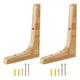 thumbnail image 5 of 2 soportes de estante de madera, soporte de estante flotante, soporte de estante montado en la pared, 5 of 7
