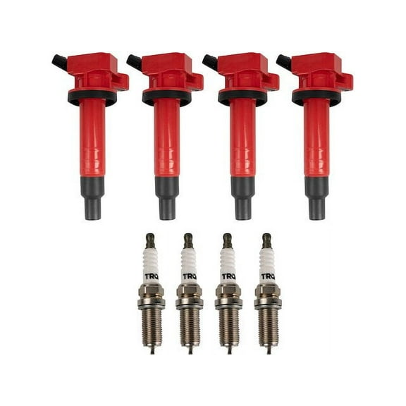 Ignition Coil and Spark Plug Kit 8 Piece - Compatible with 2000 - 2008 Toyota Corolla 1.8L 4-Cylinder VIN R 2001 2002 2003 2004 2005 2006 2007