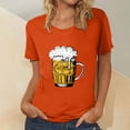 thumbnail image 2 of Blusa de mujer Oktoberfest Camiseta de cuello redondo Estampado de verano Jersey de manga corta Camiseta de mujer para hombre Tops Camisa Pompotops  hfajkhk136027, 2 of 5