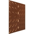 thumbnail image 2 of 19 5/8"W x 19 5/8"H Blaze EnduraWall Decorative 3D Wall Panel, Bright Coat Copper (Covers 2.67 Sq. Ft.), 2 of 6