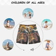 thumbnail image 6 of FORMRS Boys Swim Trunks Quick Dry Mesh Liner Boardshorts Sizes XS-XL, Colorful Skeleton Sun, 6 of 7