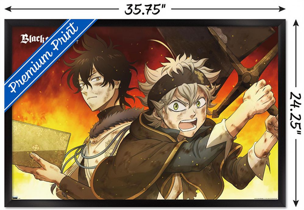 Black Clover - Duo Wall Poster, 22.375" x 34", Framed